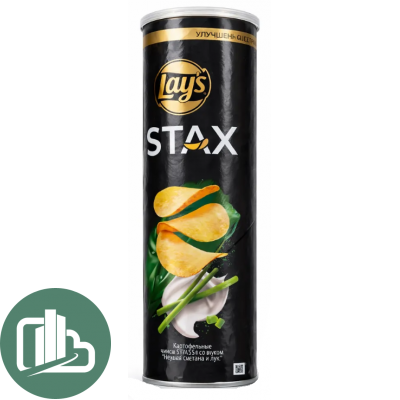 Лейс 90гр STAX Сметана Лук 1/24