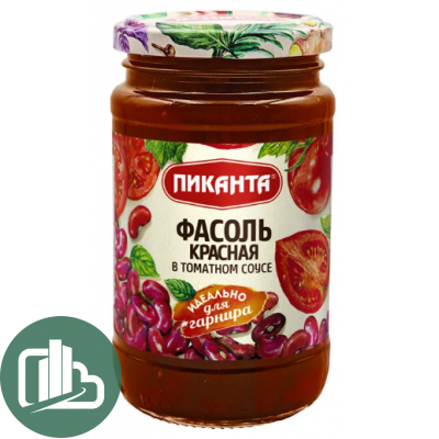 Пиканта Фасоль Красная в т/с 390гр 1/6