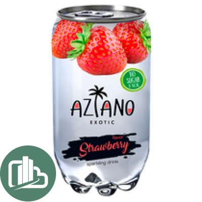 Aziano газ 0,33л 1/12 клубника 