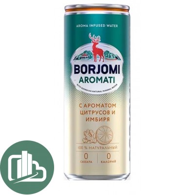Боржоми с вкусом Цитрус и имбир 0.33л 1/12