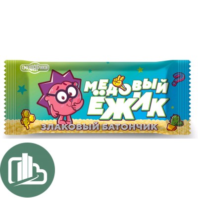 Смешарики батончик злаковый Медовый Ёжик 26гр 1/26
