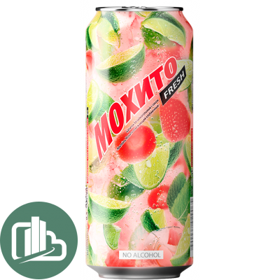 Мохито Очаковский 0.5л ж/б 1/24 КЛУБНИКА