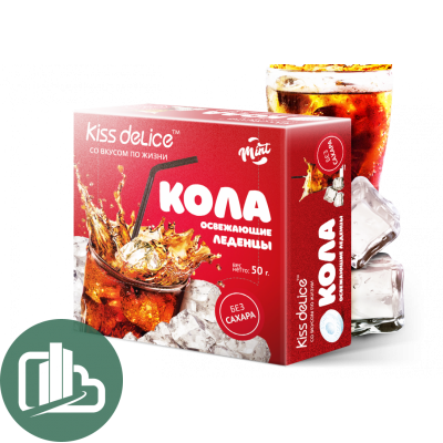 Леденцы Кисс делис Кола 50г 1/30