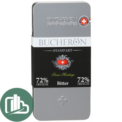 BUCHERON 100гр МЕТАЛЛ Горький Шоколад 72% 1/10