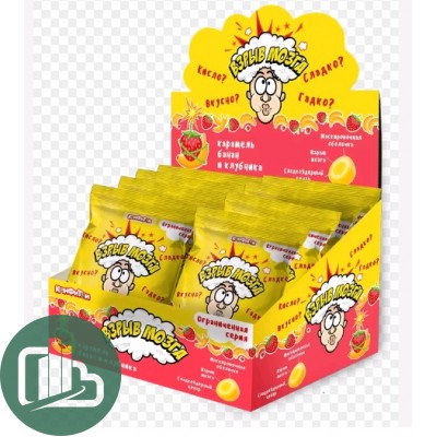 Взрыв мозга банан и клубника 15г 1/24