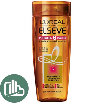 Шампунь L'Oreal Paris Elseve Роскошь 6 масел 400мл