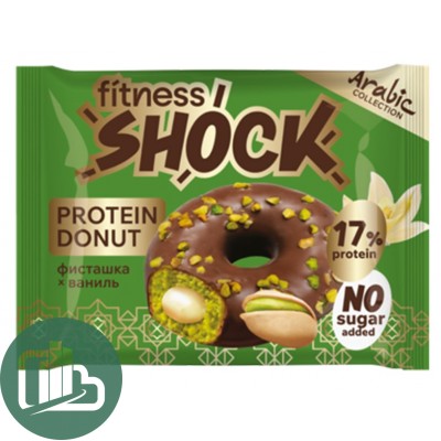 Донат Fitnes  SHOCK фисташка ваниль 1/9  70гр