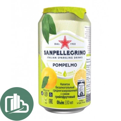Газ. напиток S. Pellegrino грейпфрут 330мл 1/24
