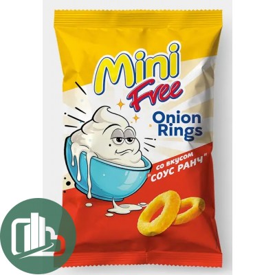 МиниФри (луковые кольца) 45гр Соус Ранч 1/24