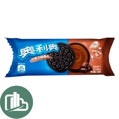 Печенье Oreo 48,5гр со густым шоколадом 1/48