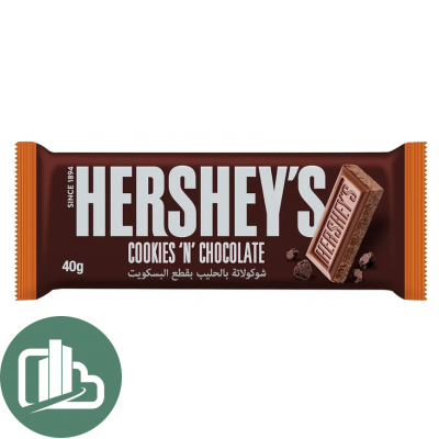 Шоколадная Плитка Hershey's Cookies Chokolate 40гр 1/24