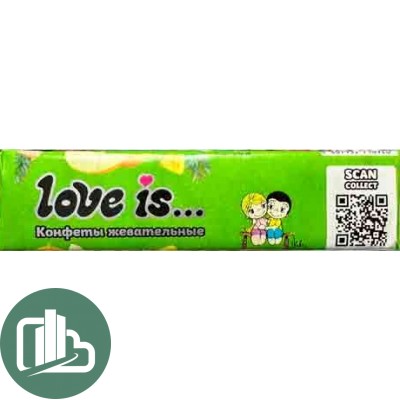 Жев/конфеты LOVE IS 20гр Дыня и Ананас 1/24 (12)
