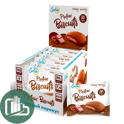 Печенье Protein Cookie со вкусом молочном шоколаде без сахара 40гр 1/10