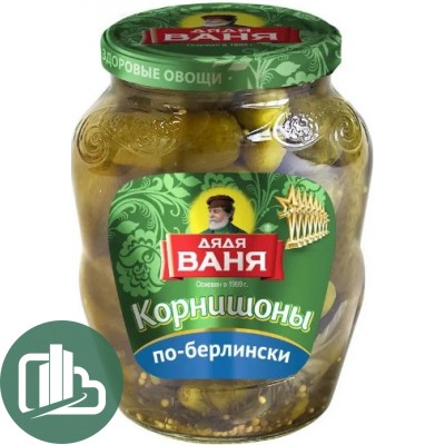 Дядя Ваня Корнишоны по-Берлински 350гр 1/12
