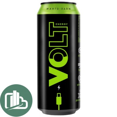 Энер. напиток VOLT ENERGY со вкусом манго и лайм 0,45л ж/б 1/24