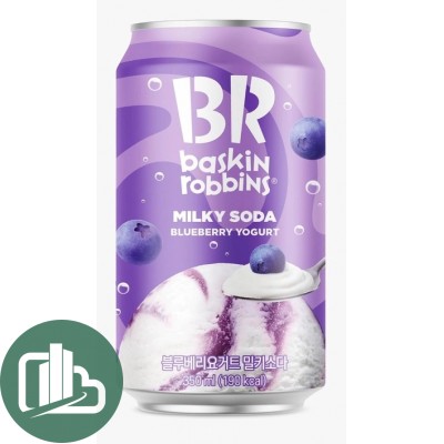 Напиток ИМПОРТ Baskin Robbins Blueberry Yogurt 0,35л ж/б 1/24