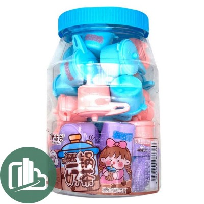 Конфеты YiMuBai Yiguo Naicha Milk Tea Pot Lolipops Молочный чай 8гр 1/30