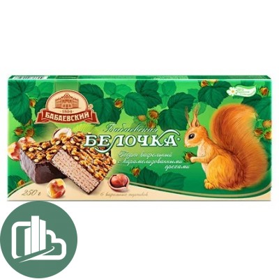 Торт Белочка 220гр 1/6