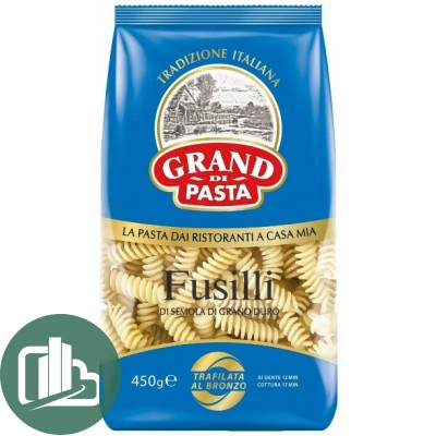 Макароны GRAND PASTA 450гр 1/12 Спиральки