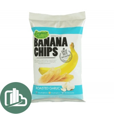 Банановые чипсы Everything Banana с обжаренным чесноком 80гр 1/12