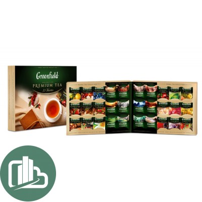Гринфилд чай Ассорти 30 вкусов 120 пакетов 1/8 ПОДАРОЧНЫЙ