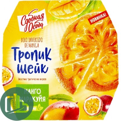 Пирог Тропик Шейк 340гр Манго и Маракуйя 1/8 (Черемушки)