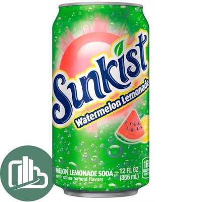 Напиток Sunkist Арбуз 355мл 1/12 США