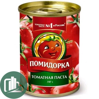 Томатная паста "Помидорка" 140гр ж/б ключ 1/50