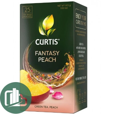 Чай CURTIS 25пак 1,5г 1/12 Фентази Пич зел