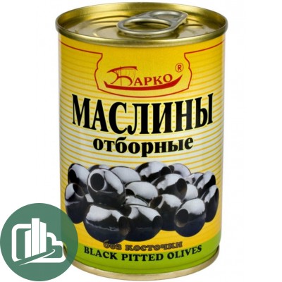 Маслины без косточки 280г1/12 Барко 