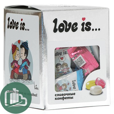 Ж/конфета LOVE IS сливочные  Микс вкусов ЗОЛОТО 105г 