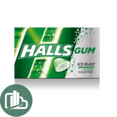 Жев/резинка  Halls Мята 18г. 1/16