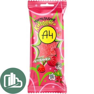 Жевательный мармелад 90гр А4 1/20