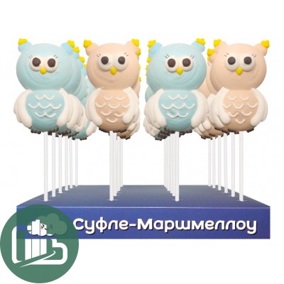 Маршмеллоу на палочке Сова 1/24