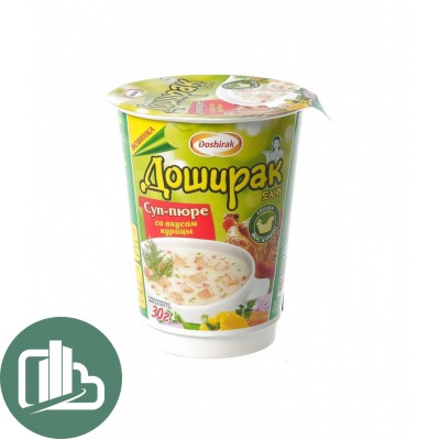 Доширак Суп-пюре со вкусом курица  30гр 1/24