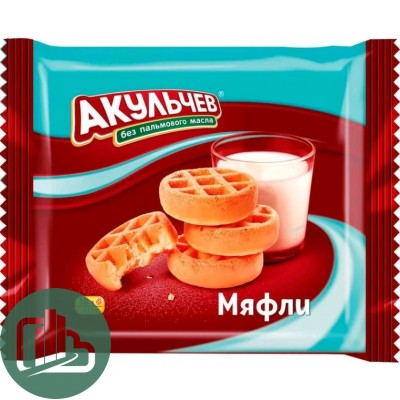 Акульчев Мягкие вафли МЯФЛИ 125гр 1/16