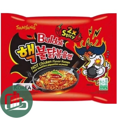 Лапша БП КОРЕЯ SAMYANG BULDAK 140гр ПАКЕТ Курица 2х в Супер Остром соусе 1/40