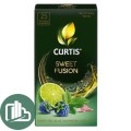CURTIS чай 25пак Sweet Fusion 1/12 Лайм Синей малиной и Мята зелёный