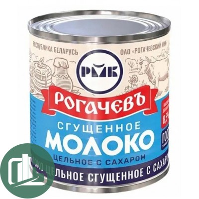 Сгущенное молоко Гост "Рогачев" 380гр ж/б 1/30