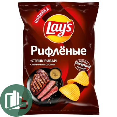 Лейс 140гр Стейк Рибай с перечным соусом 1/19