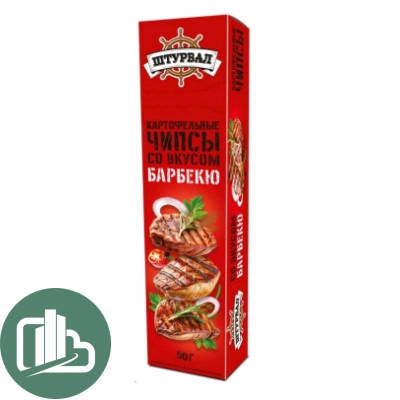 Чипсы Картофельные со вкусом барбекю 50гр 1/25