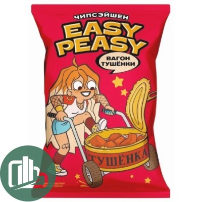 Картофель хрустящий EASY PEASY Рифленые со вкусом Тушенки 50гр 1/24