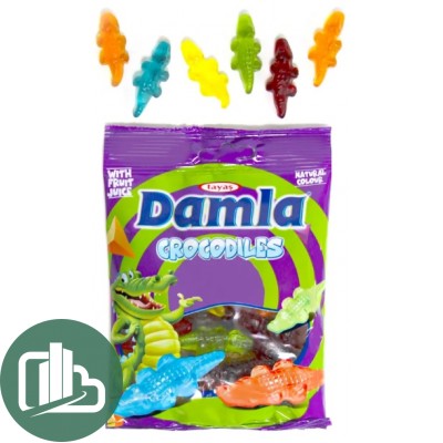 АТВ Жевательный мармелад 80гр DAMLA Крокодильчики 1/12