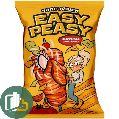 Картофель хрустящий EASY PEASY со вкусом шаурмы 120гр 1/16
