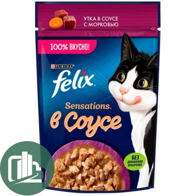 FELIX 75г в соусе Sensations 1/26 Утка Морковь