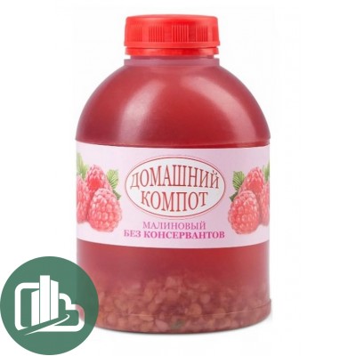 Компот Домашний  0,5л Малиновый 1/9