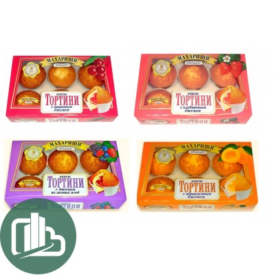 Тортини кекс 200 гр. Ассорти  1/16 Махариши