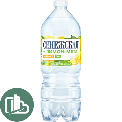 Сенежская плюс 1л Лимон-Мята б/г 1л 1/6