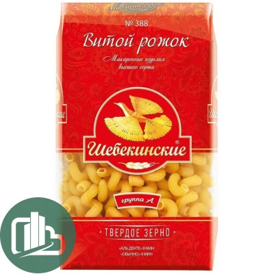 Макароны Щебекинские Ракушки 450гр 1/20 №388