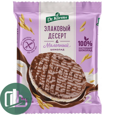 Хлебцы  Dr. Korner Рисовые в молочном шоколаде 34гр 1/17